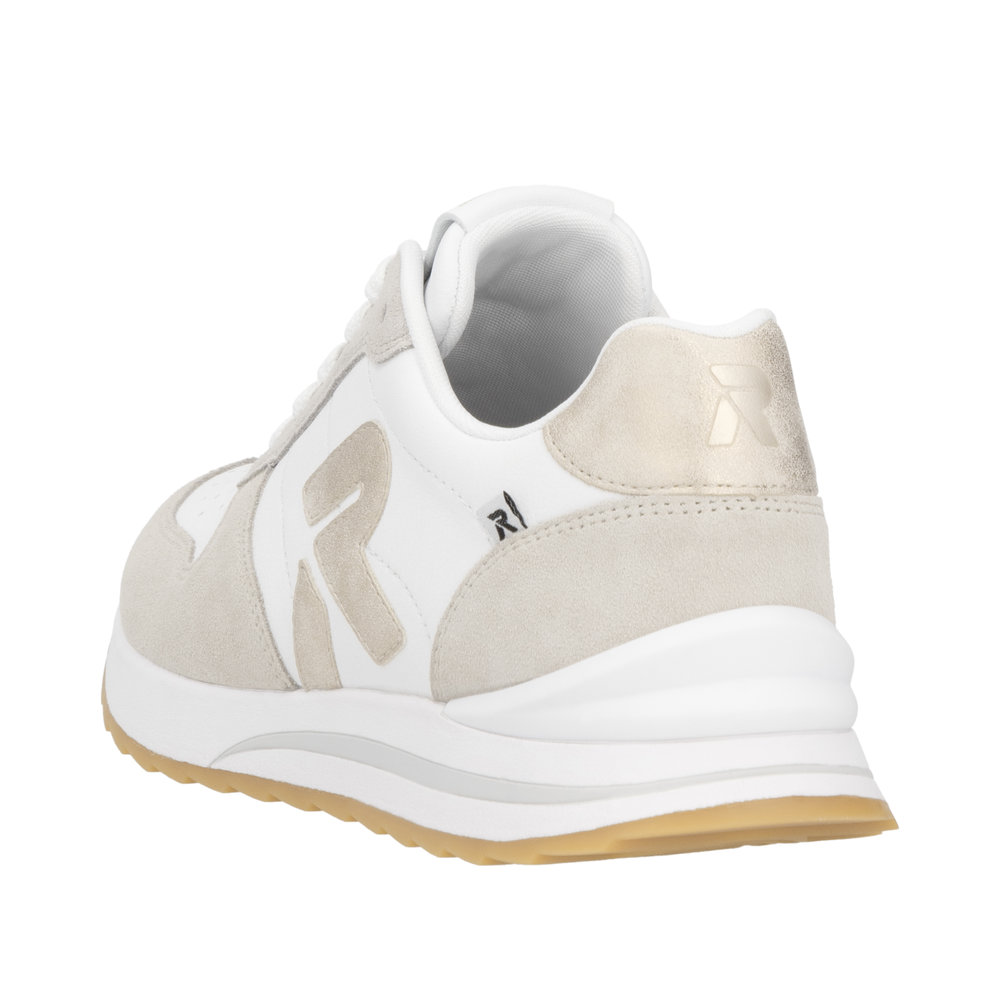 Rieker Damsneakers Vit/Beige - 4