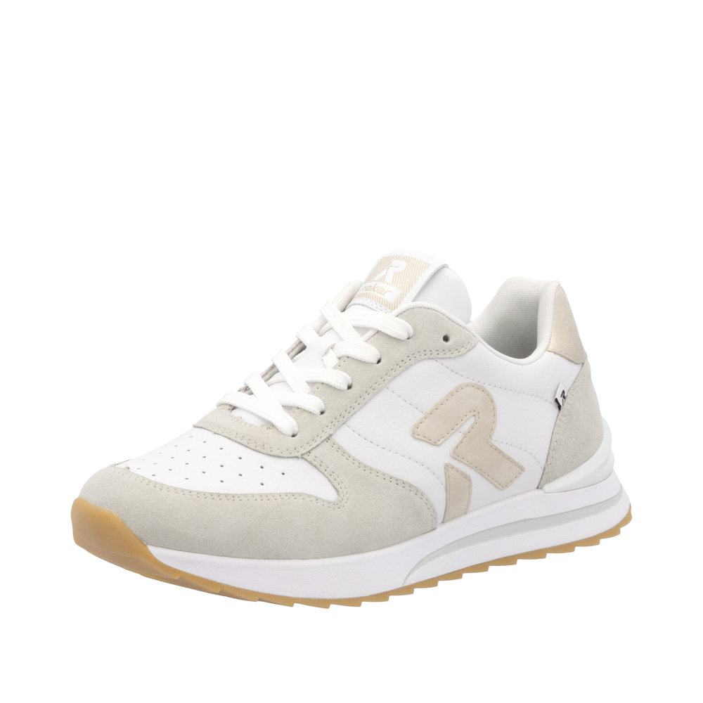 Rieker Damsneakers Vit/Beige