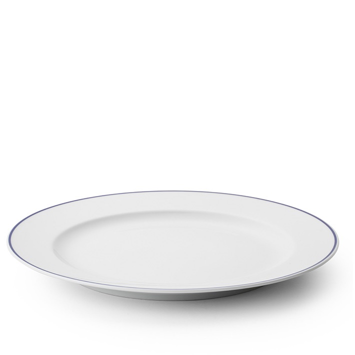 Basic blå rand Porslin Benedikt - 4