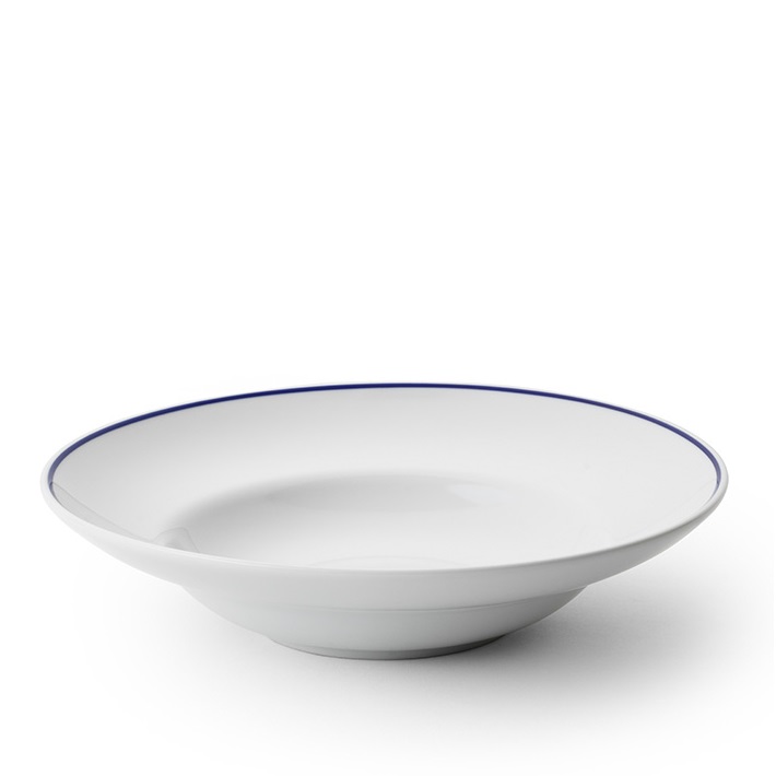Basic blå rand Porslin Benedikt - 5
