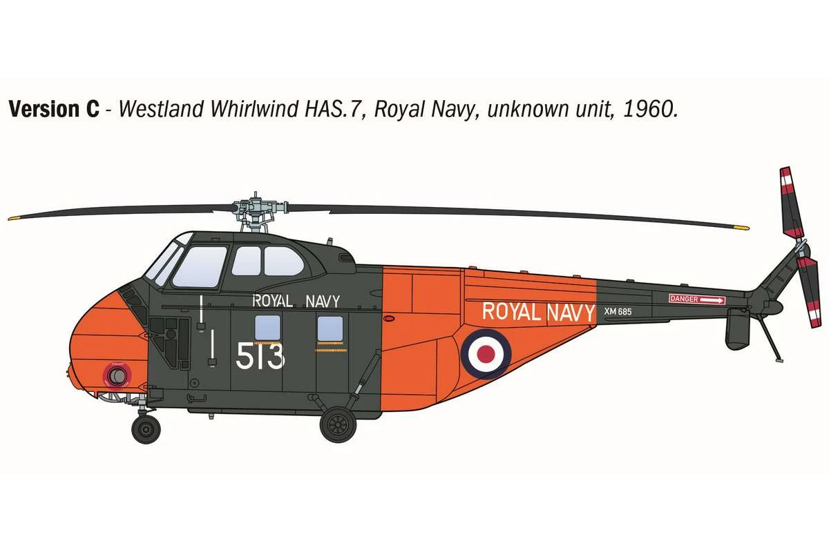 Helikopter HAS22 / H04S-3 / H-19 1/72 - 4