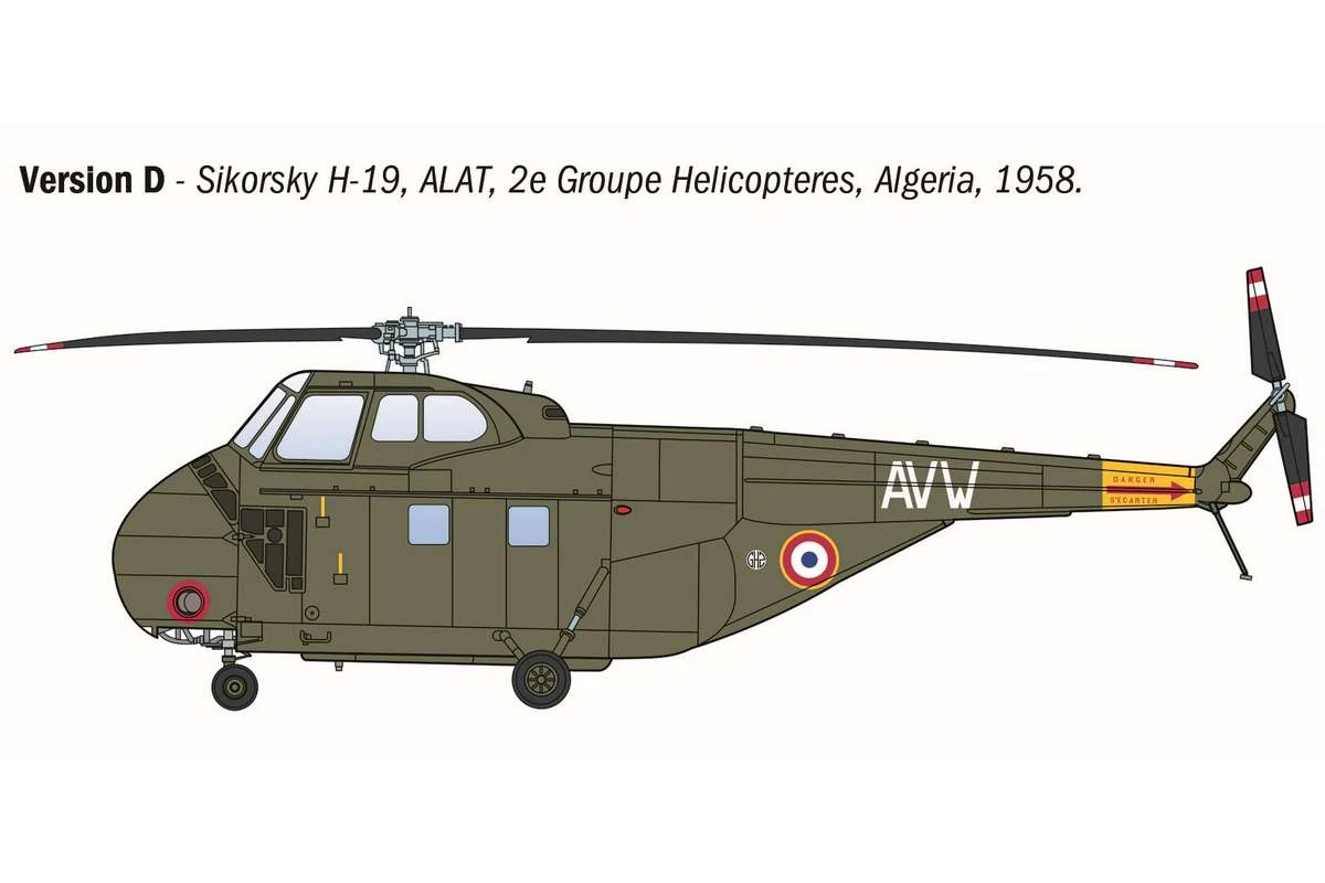Helikopter HAS22 / H04S-3 / H-19 1/72 - 5