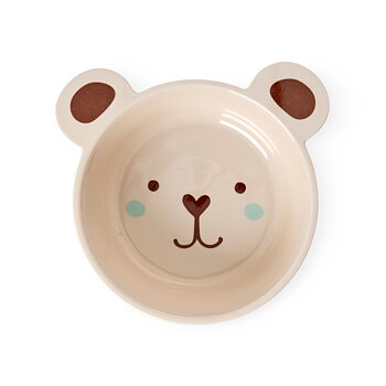 Børneskål Rice Bear Beige