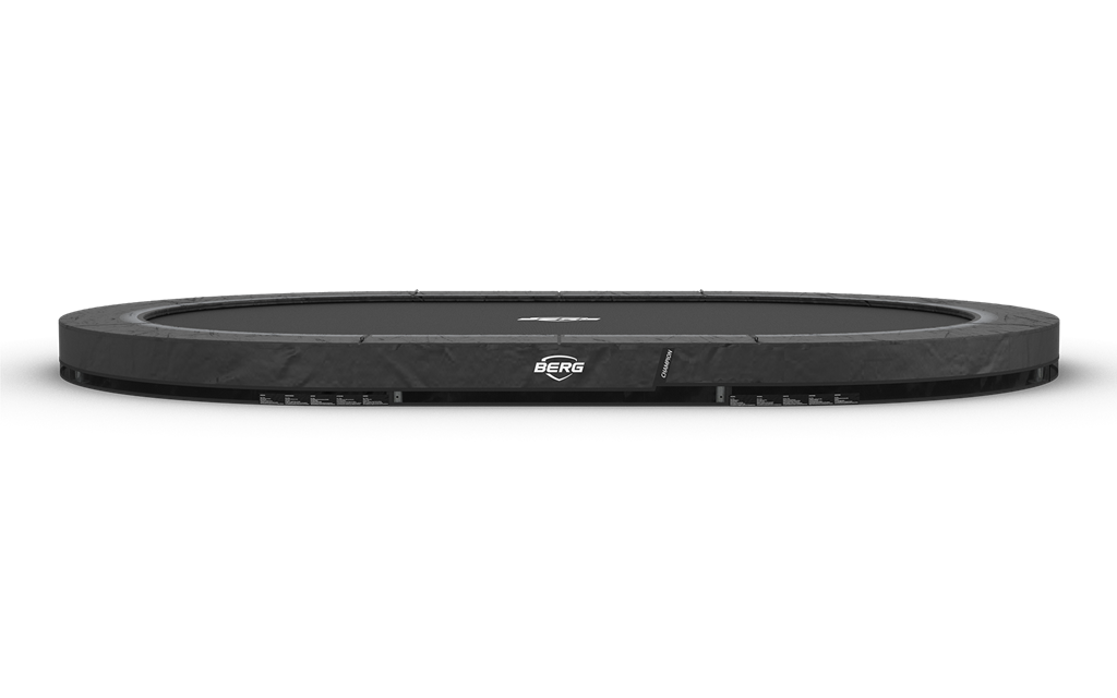 Studsmatta BERG InGround Grand Champion Grå 470x310 oval  Airflow PRO - SPORT