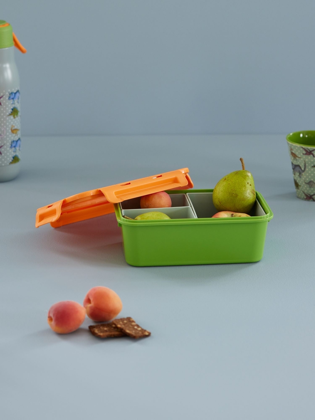 Lounaslaatikko riisi oranssi ja vihreä - 2