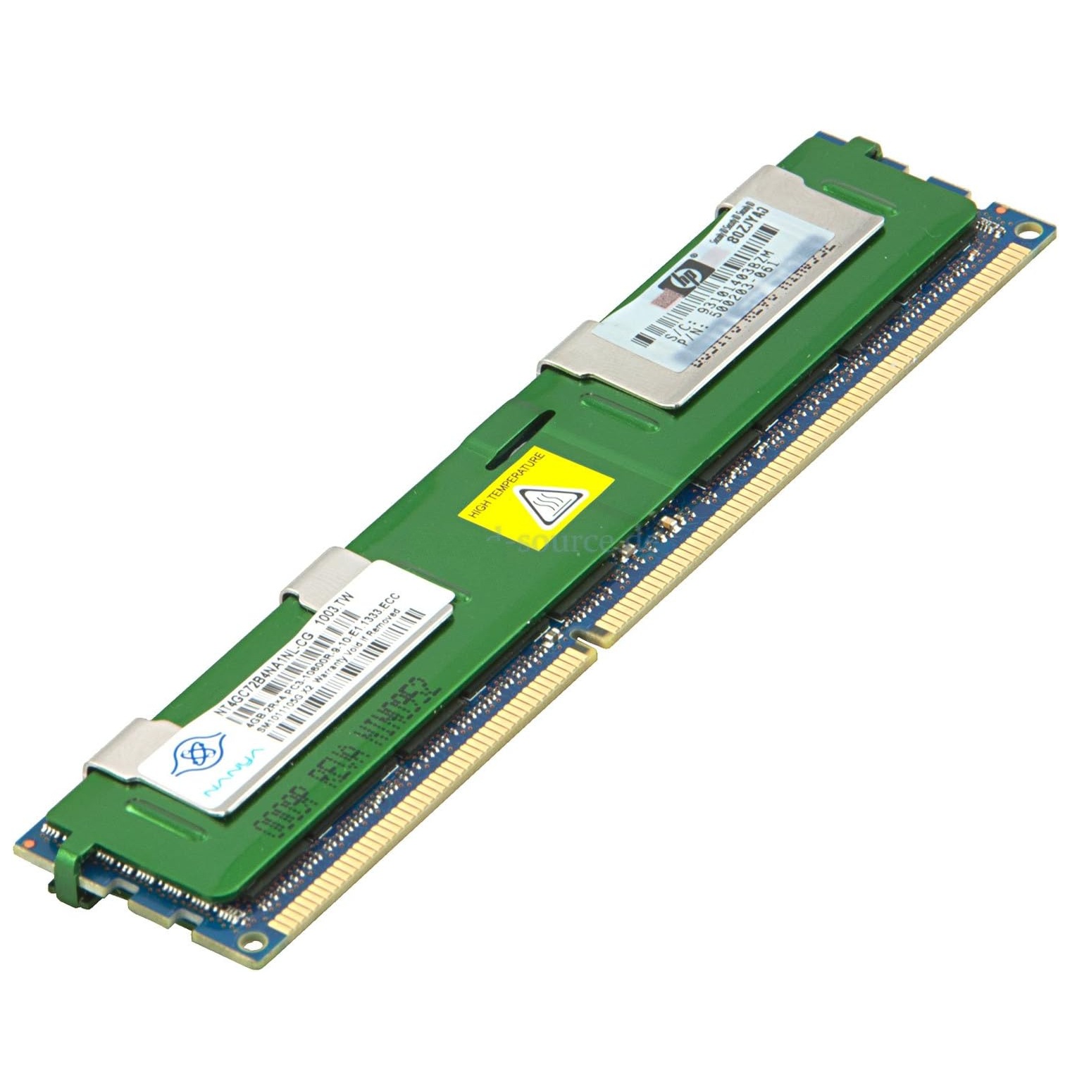 Begagnat Nanya 4GB PC3-10600 DDR3-1333MHz ECC Registered DIMM Dual Rank RDIMM