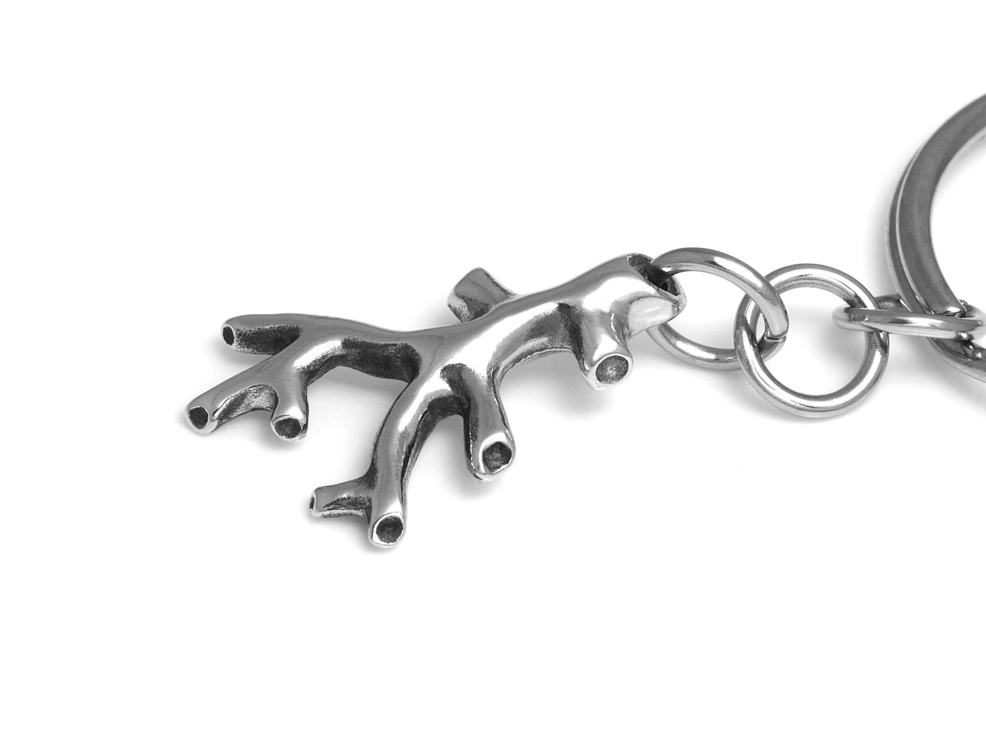 Blodådror Nyckelring, Blod Accessoar, Anatomi Nyckelhållare i Tenn och Stål - 3