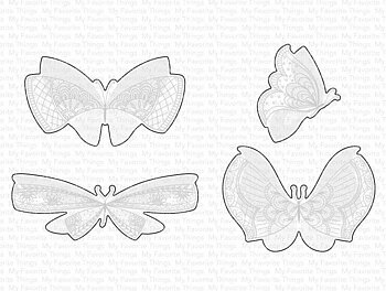 My Favorite Things -More Brilliant Butterflies STAMP & DIE SET