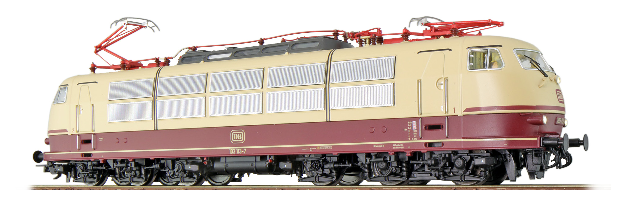 E-Lok, H0, BR 103, 103 113 DB, TEE, Ep VI, Vorbildzustand um 2020, LokSound, Pantograph, DC/AC
