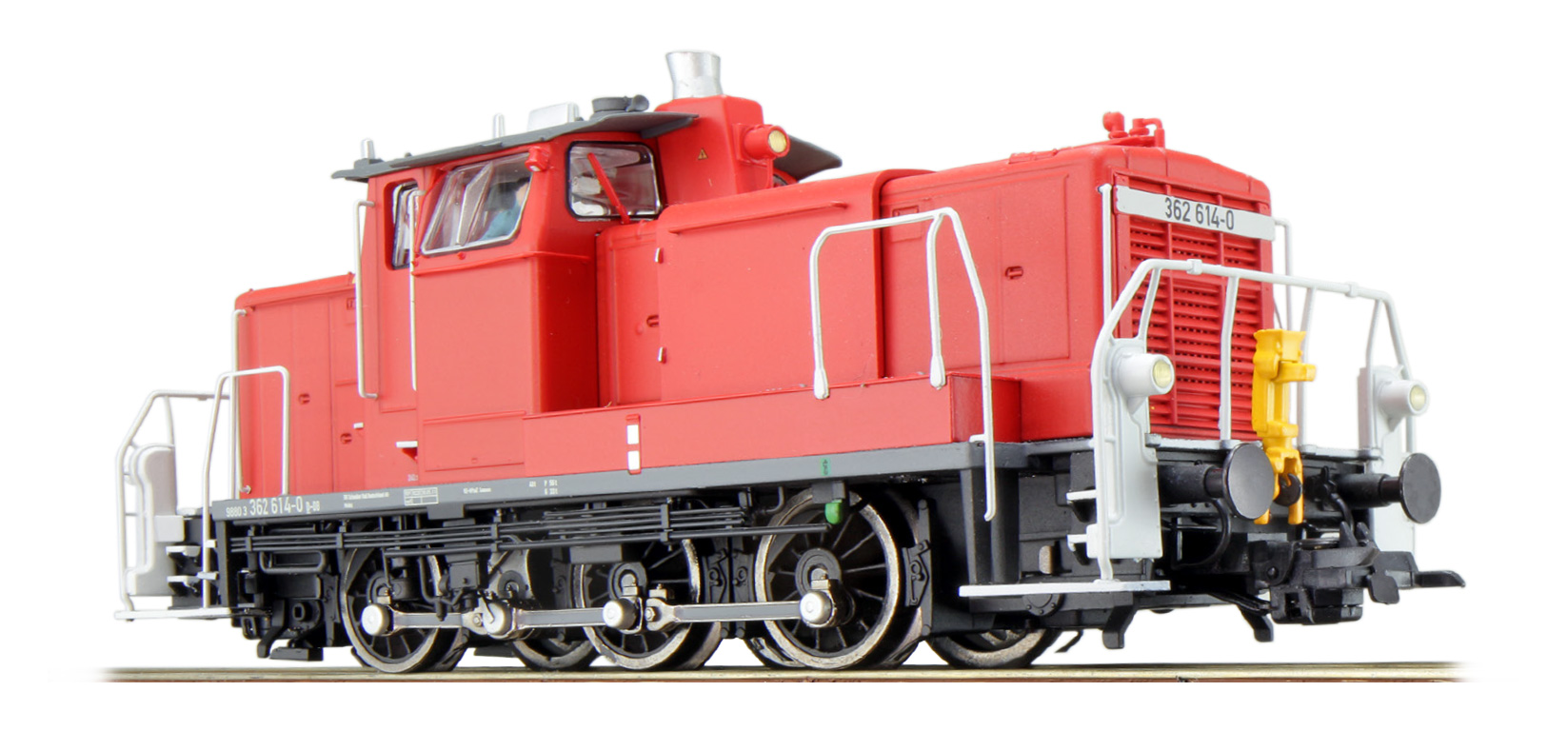 Diesellok, H0, V60, 362 614 DB, verkehrsrot, Ep VI, Vorbildzustand um 2014, LokSound, Rauch, Kupplung DC/AC