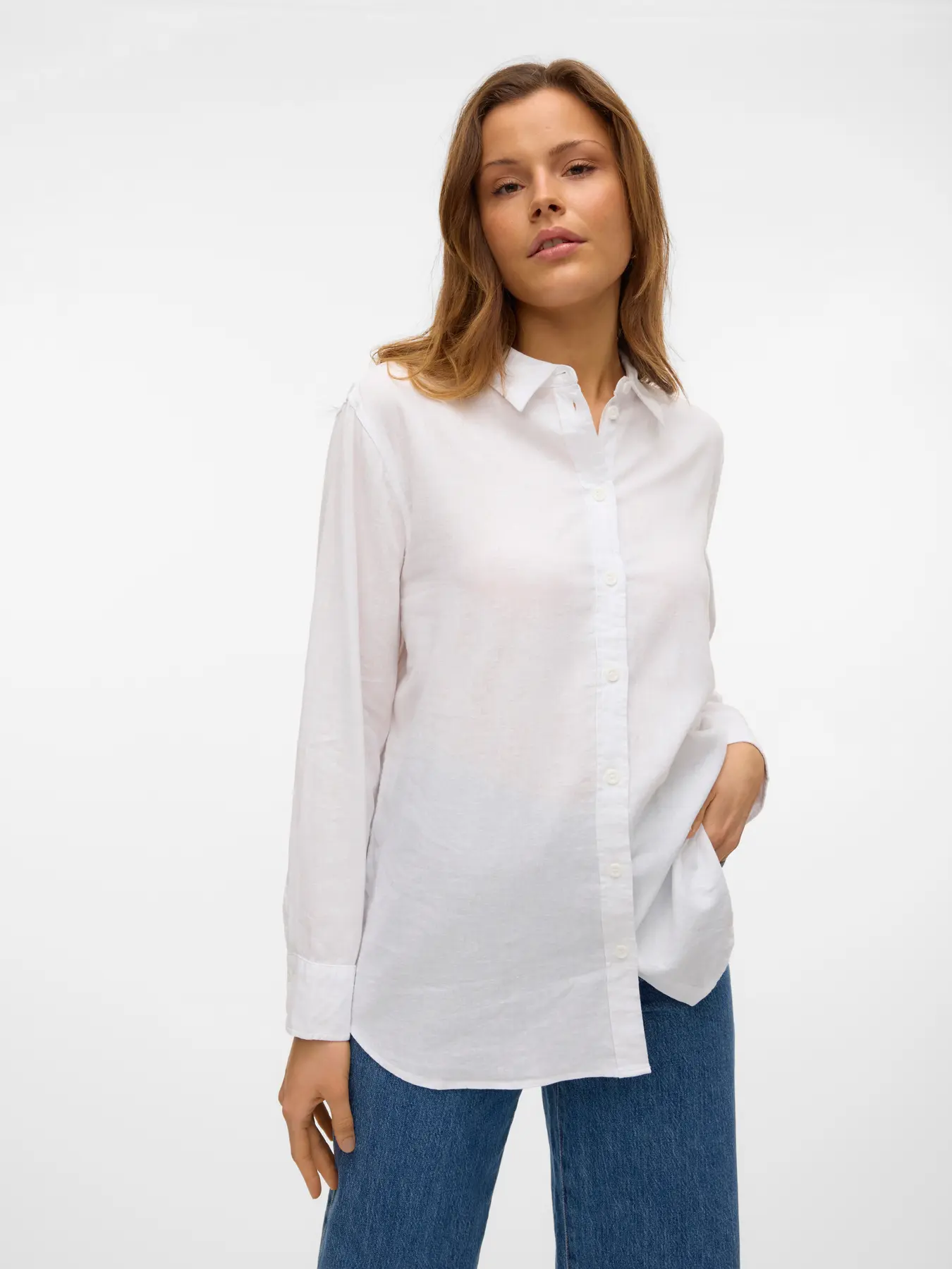 Vero Moda - Linn Skjorta Vit - 5
