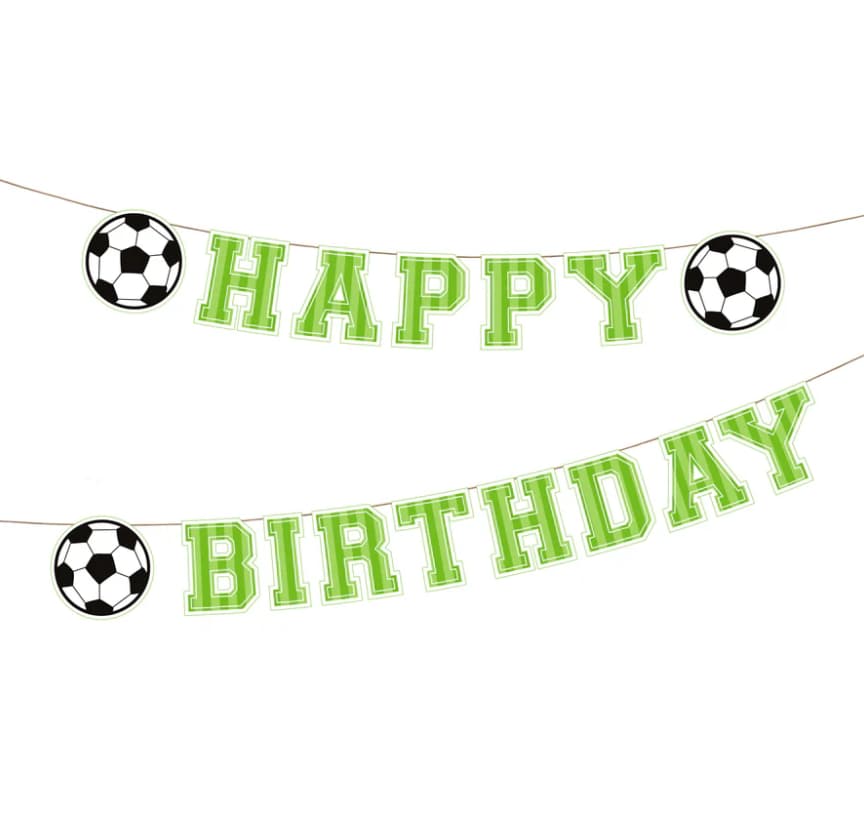 Girlang "Happy Birthday" - Fotboll 