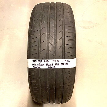 16" BEGAGNAT SOMMARDÄCK | 1 st 215/55 R16 97W Kingstar Road Fit SK10 | V45-19 | 4 mm | B-4