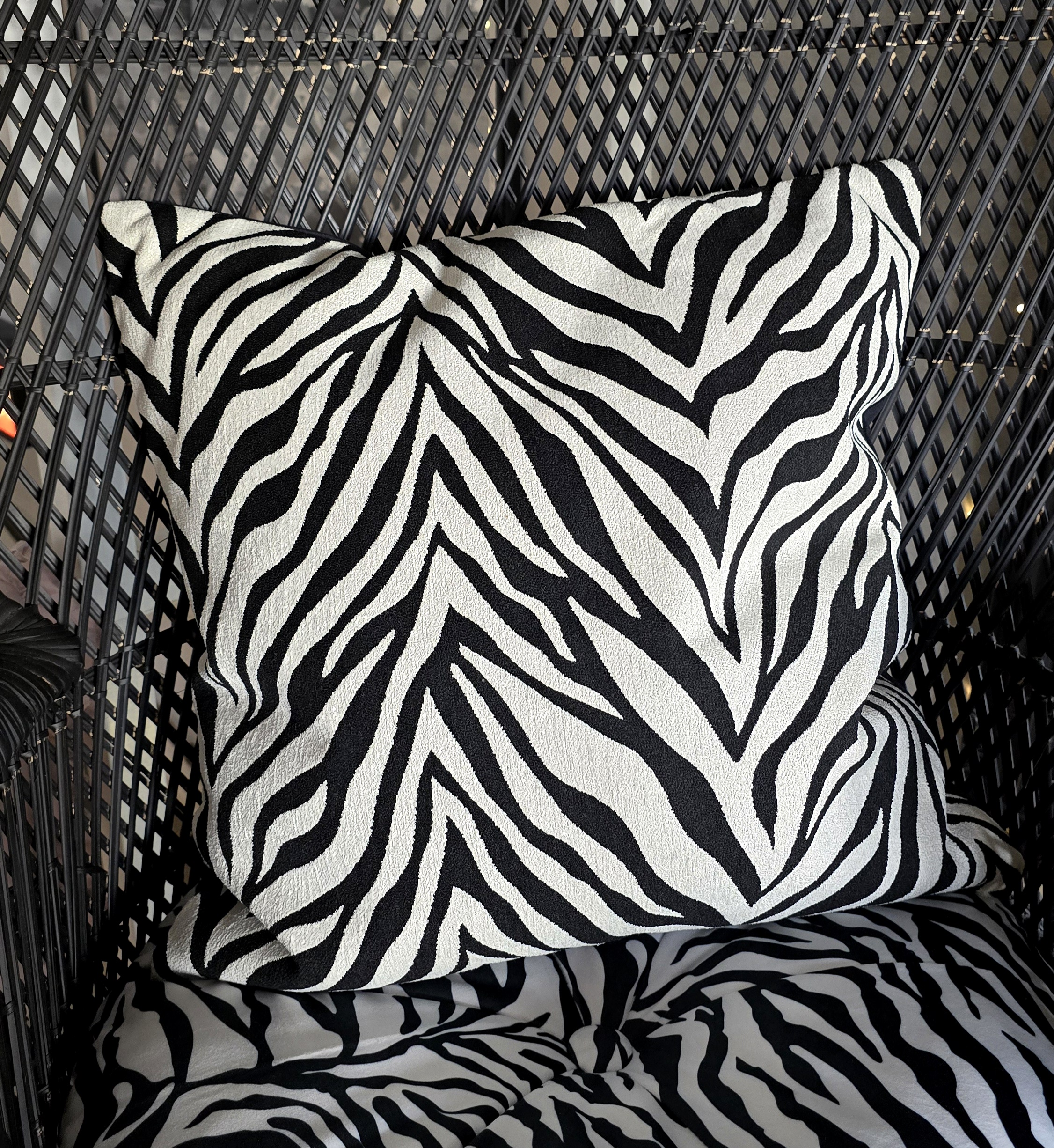 Kuddfodral - Zebra Jaquard