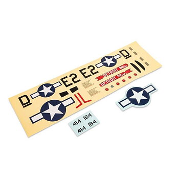 E-flite Decal Sheet: UMX P-51 Detroit Miss