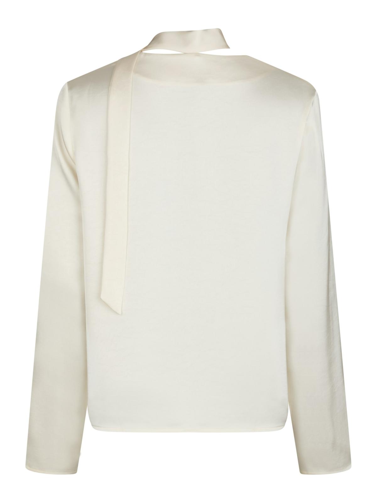 Neo Noir Susanna Heavy Sateen Blouse, Pearl - 3