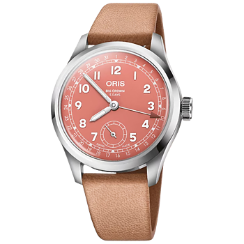 01 403 7799 4068-07 6 20 11FC Oris Big Crown Pointer Date Caliber 403, 40 koral läder