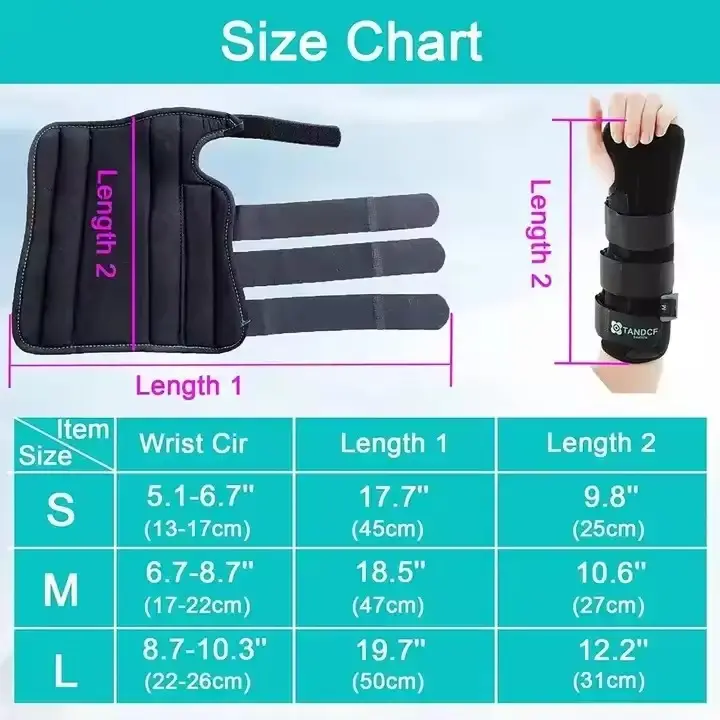 Verstelbare polsbrace met spalk - 3