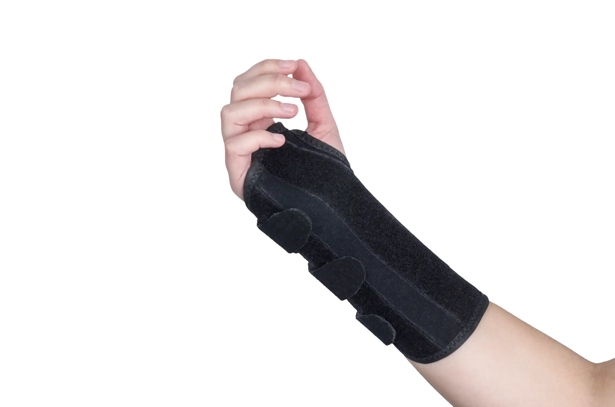 Verstelbare polsbrace met spalk