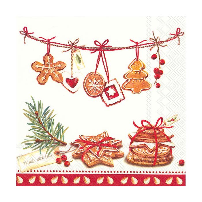 ihr Julservetter Cookies Made With Love Red