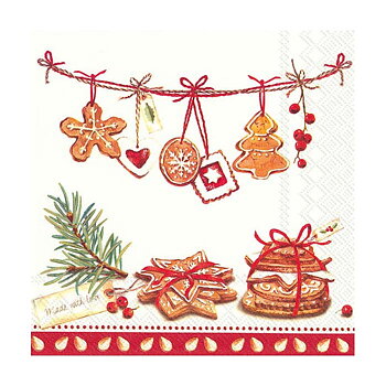 ihr Julservetter Cookies Made With Love Red