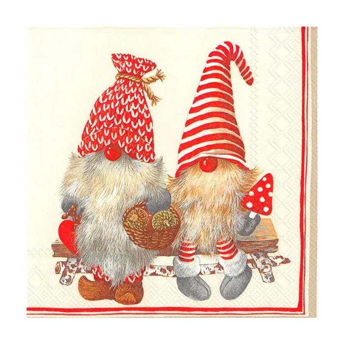 ihr Julservetter Friendly Tomte Red