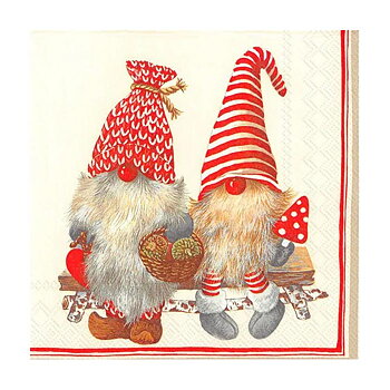 ihr Julservetter Friendly Tomte Red