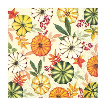 ihr Servetter Colourful Pumpkins Cream