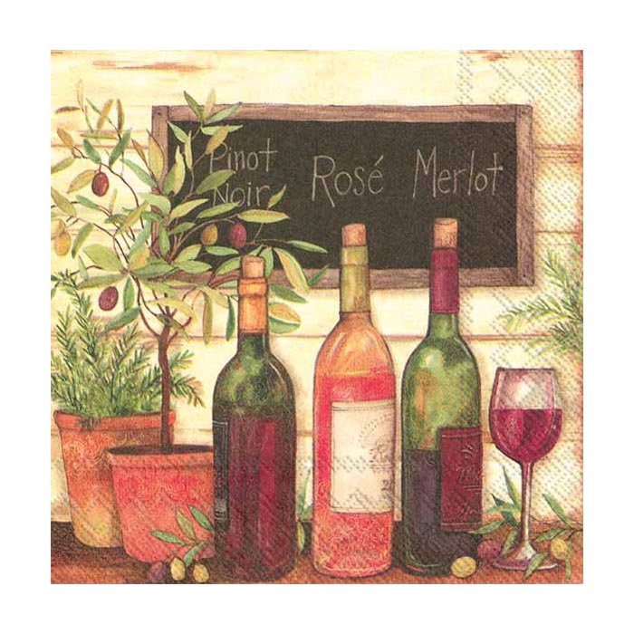 ihr Servetter Wine and Olives