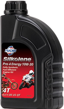 Silkolene Pro 4  10W-30 XP Helsyntet Energy MC Motoroil  4 Liter pack 722430010/ 4 pack -0040