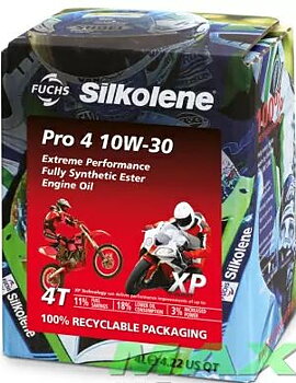 Silkolene Pro 4  10W-30 XP Helsyntet Energy MC Motorolja  4 Liter pack 722430040