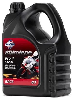 Silkolene Pro 4  10W-30 XP Helsyntet Racing Energy MC Motoroil  1 Liter 722430010/-0040 4 pack  - 2