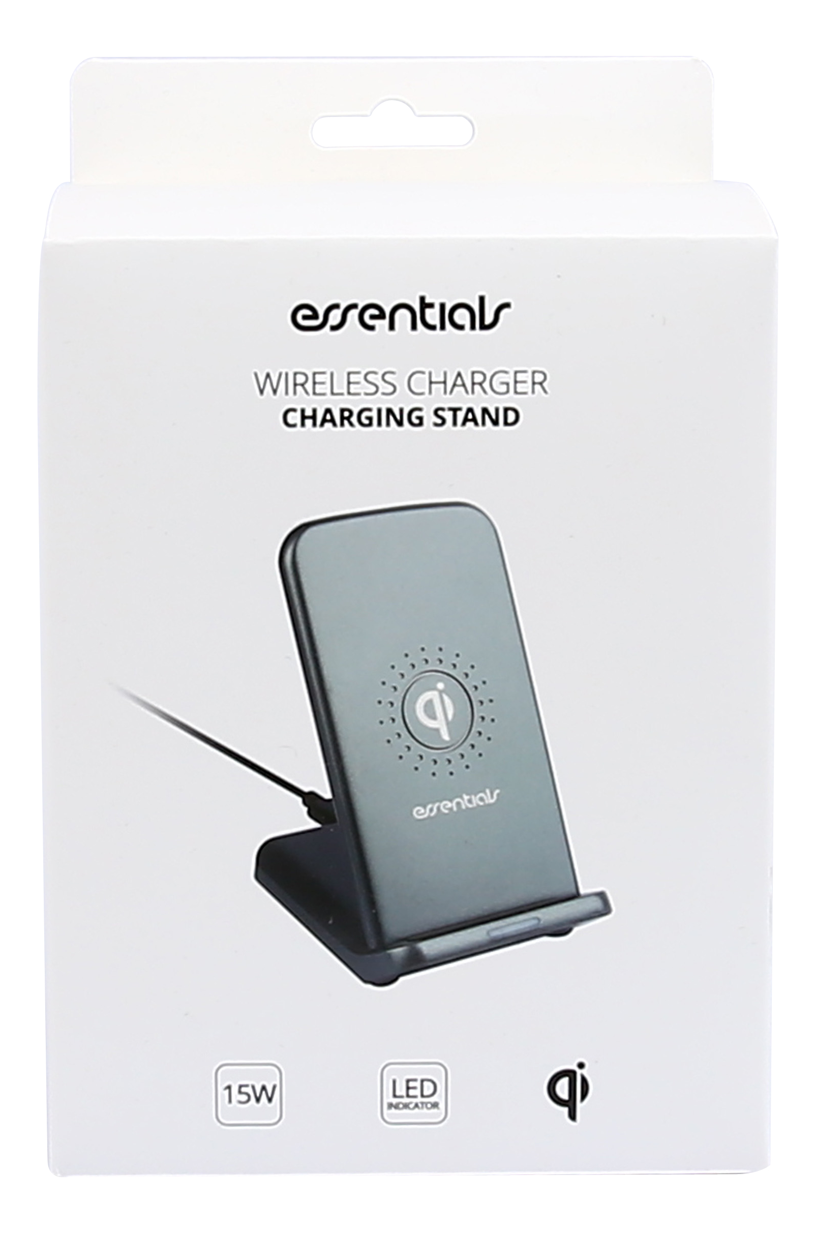 Essentials Qi trådlöst laddningsställ 15W, USB-C-kabel 1m - 3