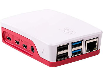 Raspberry Pi 4 B officiellt skal (röd/vi