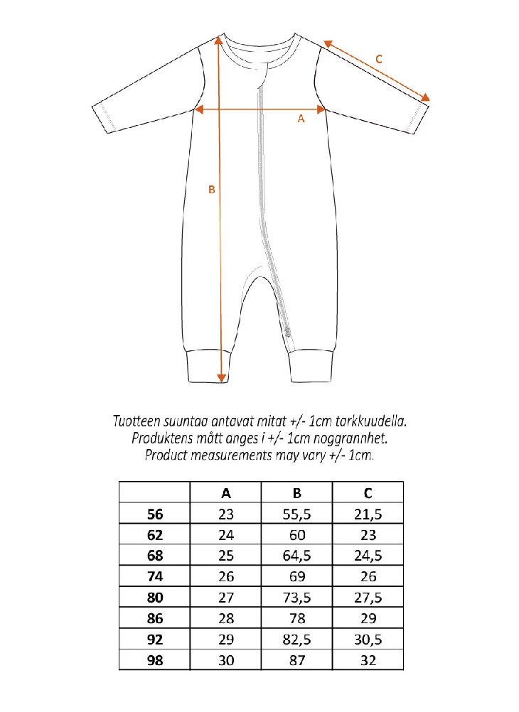 Mumin Bebis Pyjamas - Tjejgäng Rosa - 2