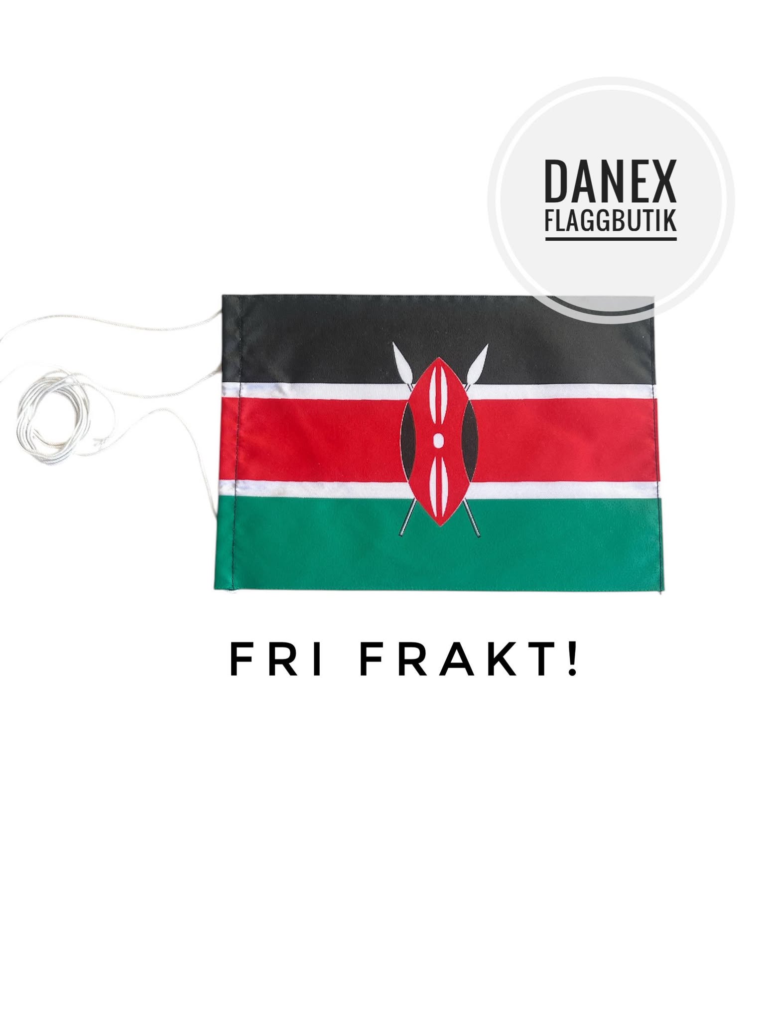 Bordsflagga REA - Kenya - 12x18 cm