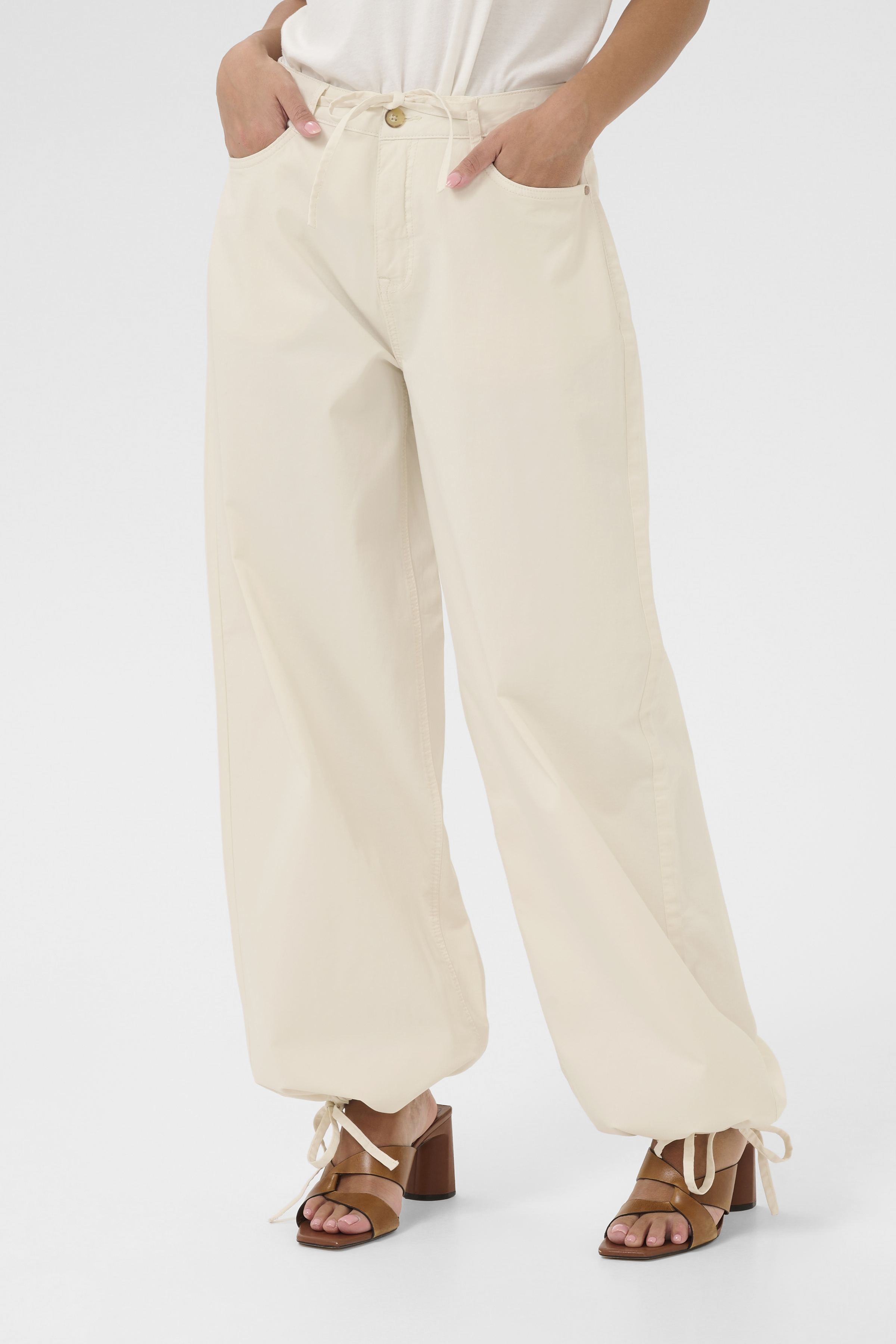  CRBerta  Loose Twill Jeans Turtledove  - 5