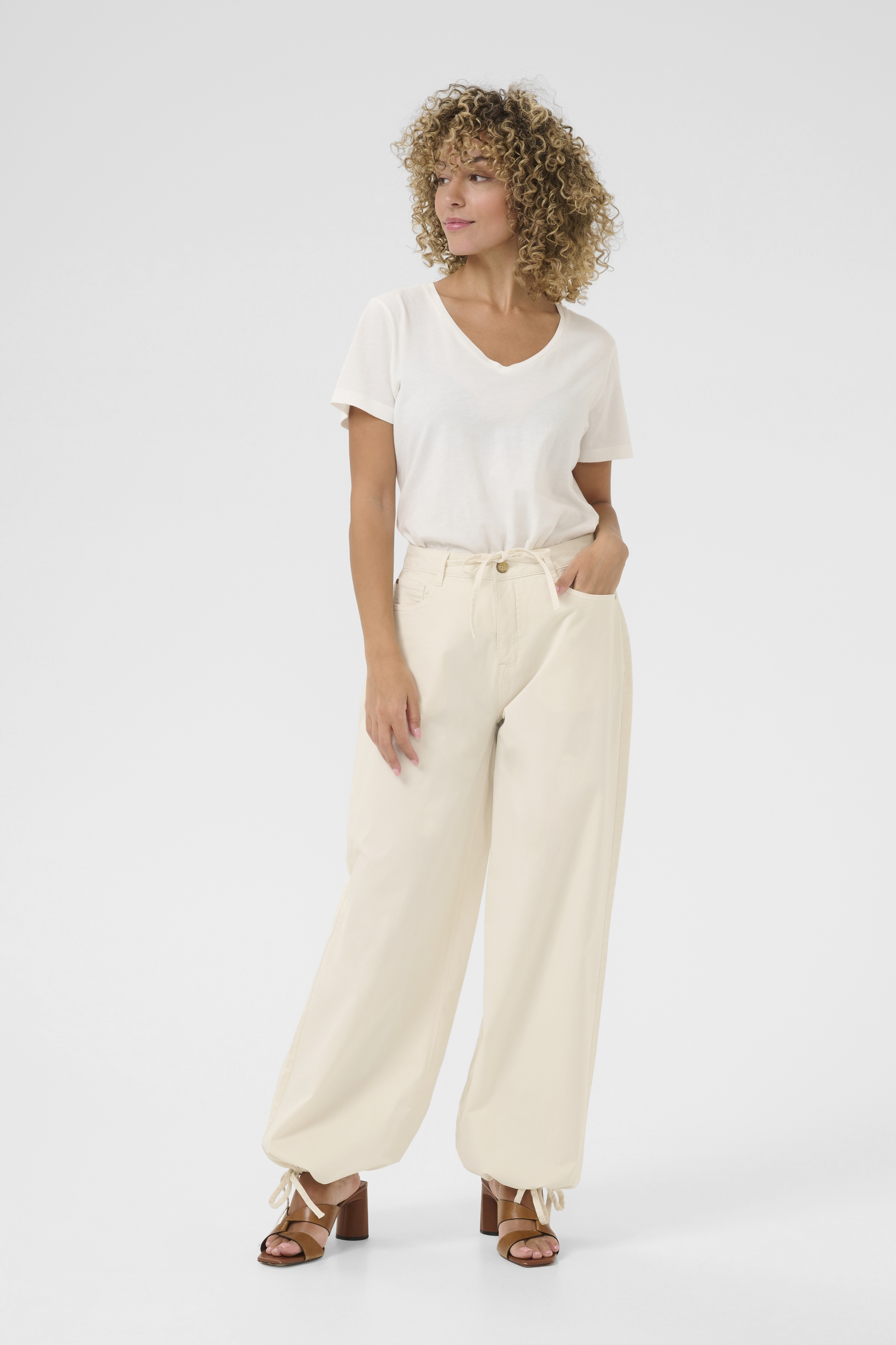  CRBerta  Loose Twill Jeans Turtledove  - 6