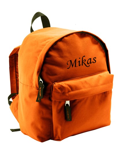Barnryggsäck med namn - Orange