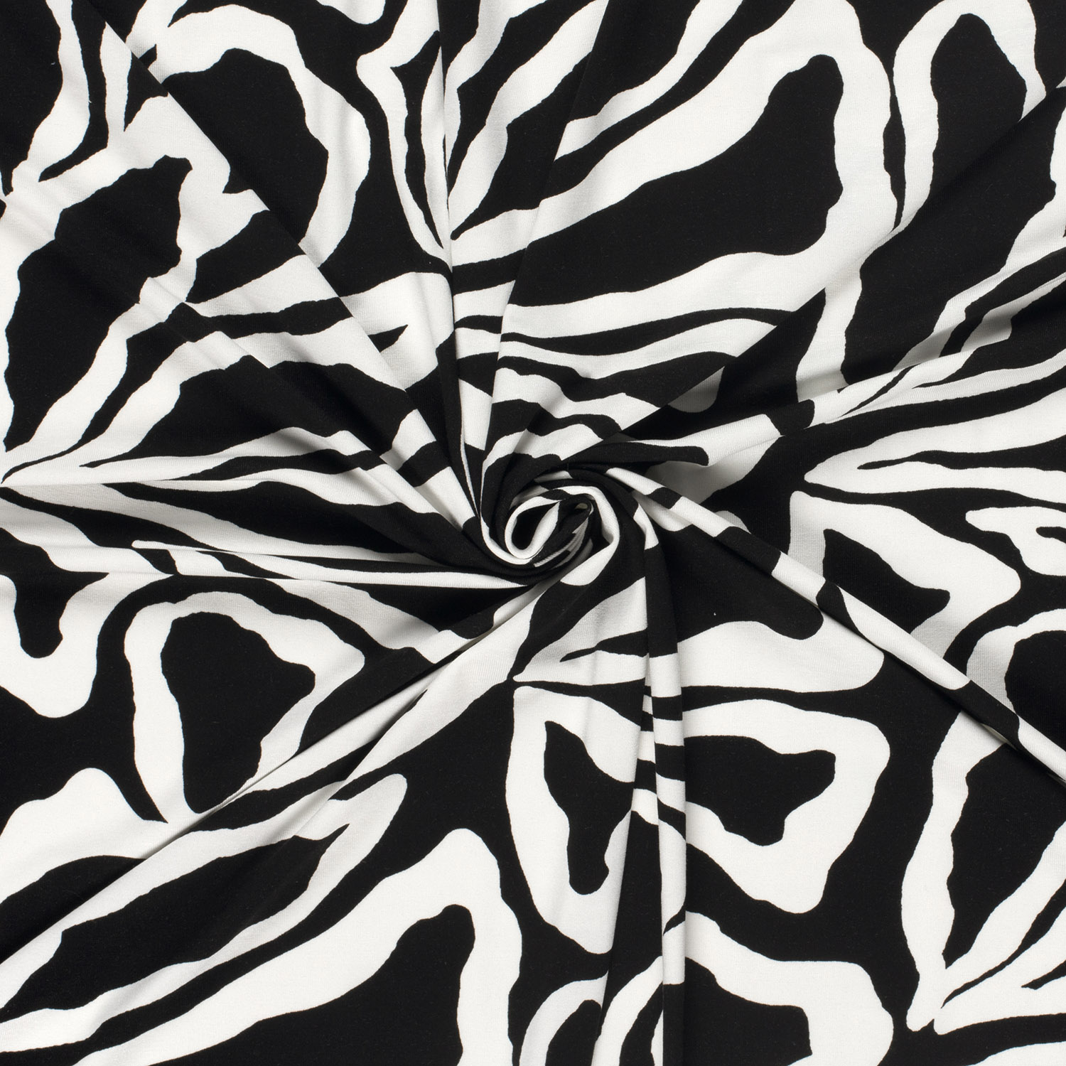 VISCOSE JERSEY -  ABSTRAKT BLACK - 4