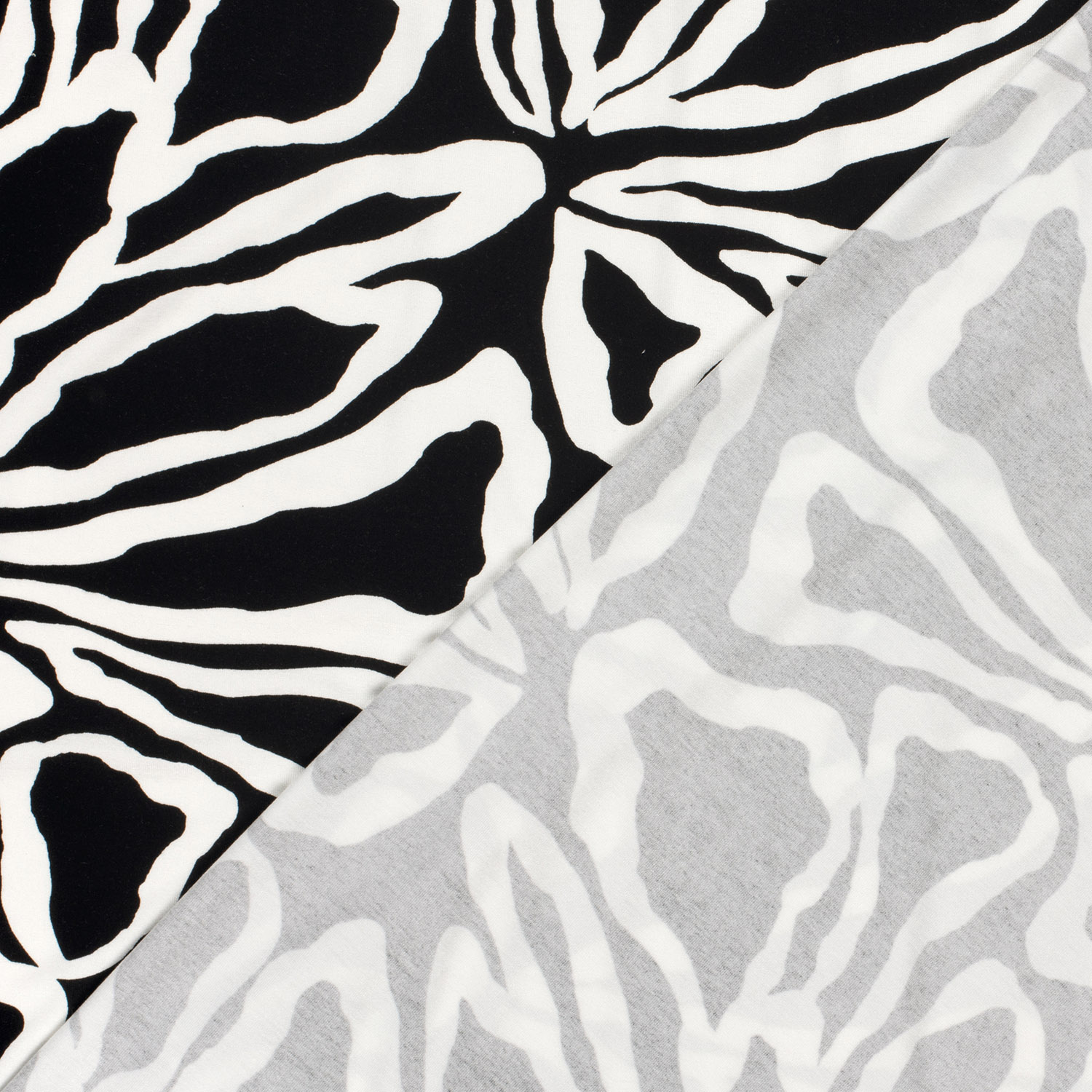VISCOSE JERSEY -  ABSTRAKT BLACK - 5