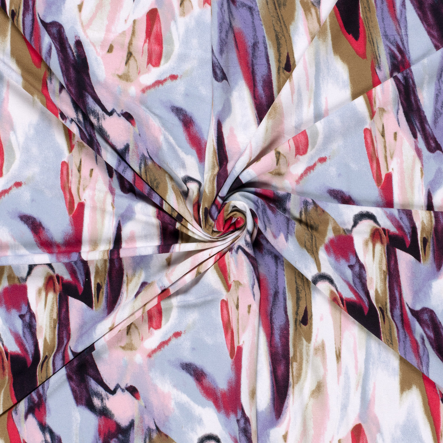 VISCOSE JERSEY -  ABSTRAKT PURPLE/PINK - 4