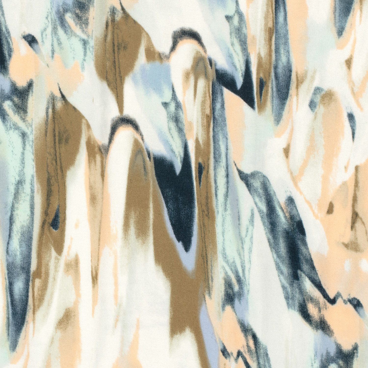 VISCOSE JERSEY -  ABSTRAKT BEIGE/BLUE