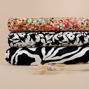 VISCOSE JERSEY -  DOTTY FLORALS