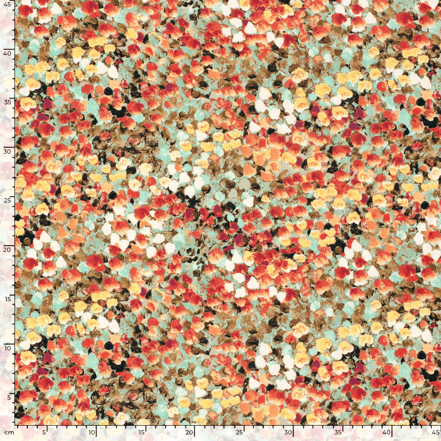 VISKOS JERSEY -  DOTTY FLORALS - 6