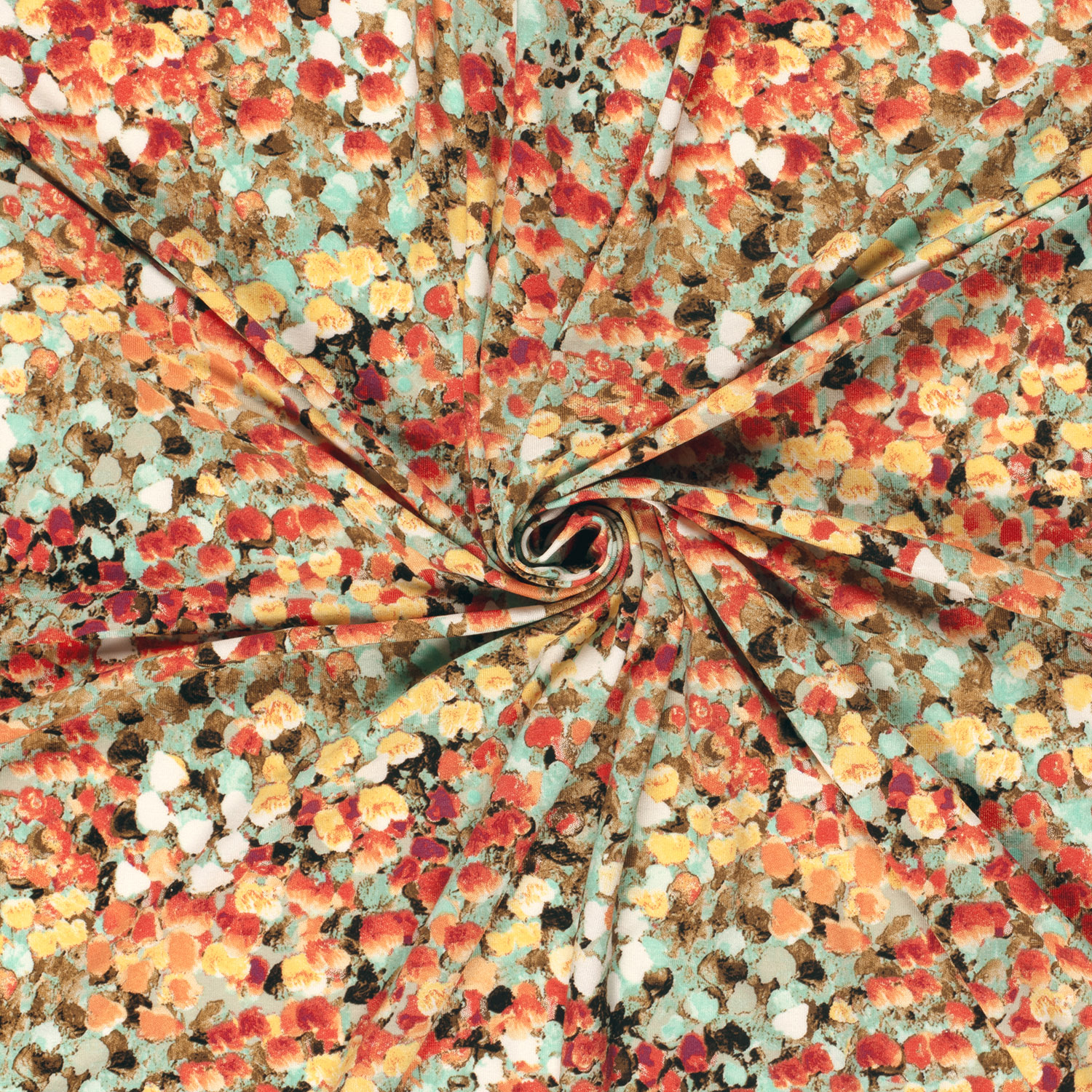 VISKOS JERSEY -  DOTTY FLORALS - 4