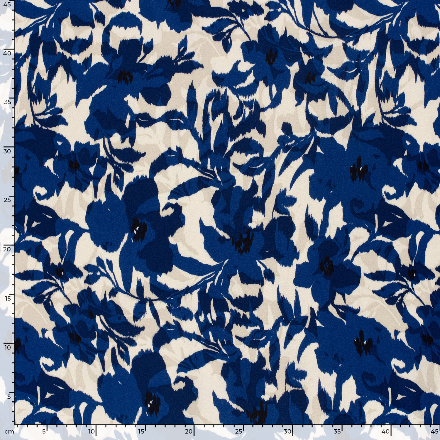 VISCOSE -  FLORALS BLUE - 5