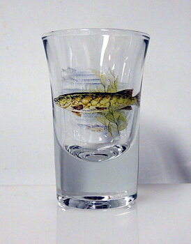 Hot-Shot 3,4 cl med Fiskar Gädda