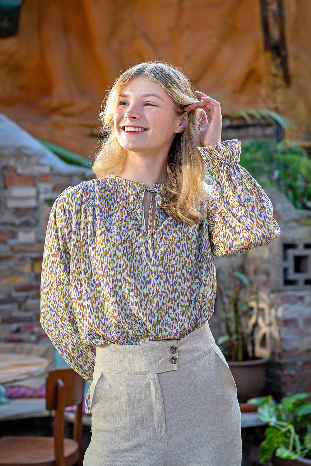 VISCOSE POPLIN -  LEO MINT - 7