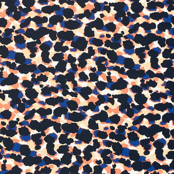 VISCOSE -  LEO BLUE/PEACH